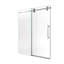 Porte de douche coulissante simple sans cadre de 44 à 48 po x H 76 po - Verre trempé transparent de 5/16 po (8 mm), conception à dérivation-129052679