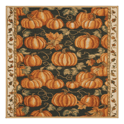  Tapis lavable à la citrouille