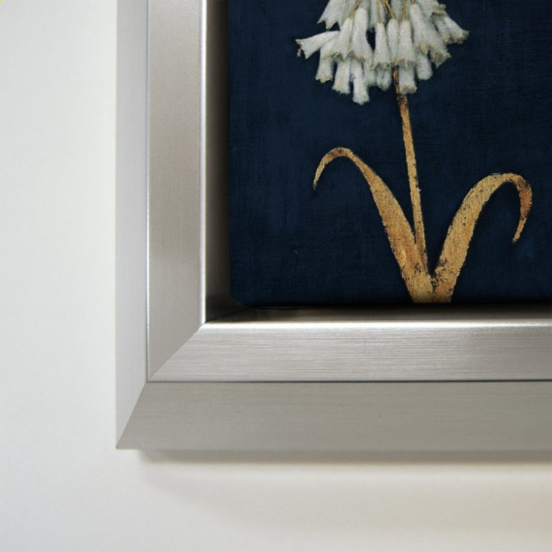 «Shimmering Summer II Indigo» par James Wiens - impression sur toile, H 40 po x l 28 po, Argent
