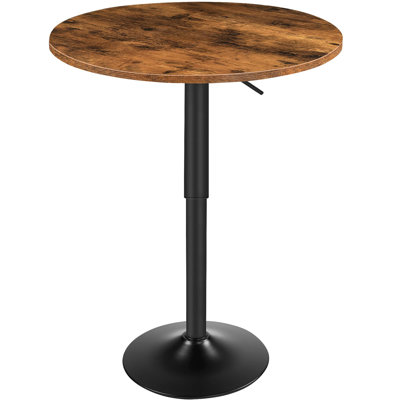 Midcap Round Pub Dining Table Height Adjustable With Tabletop Home Bar