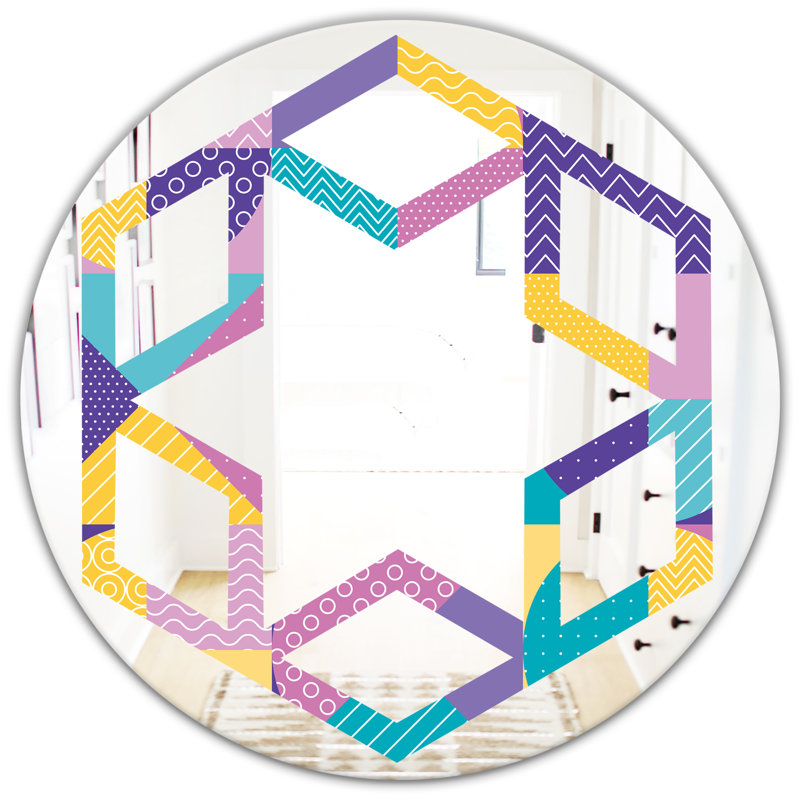 Miroir mural Hexagon Star, 31,5 po x 31,5 po