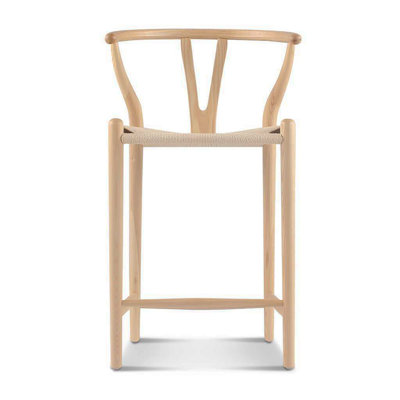Tabouret de comptoir Wishbone frêne naturel