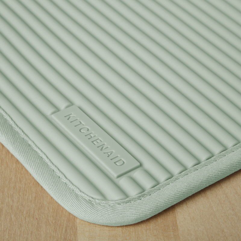 KitchenAid Ribbed Soft Silicone Potholder, Pistachio
