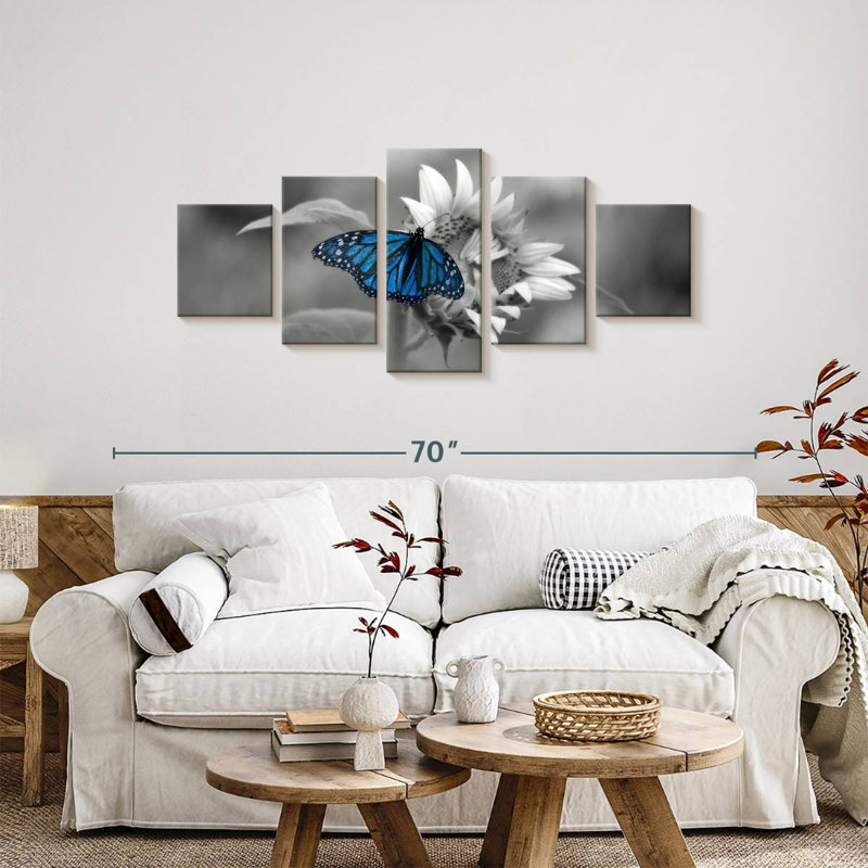 Brampt Butterfly Pop, 24" H x 55" W