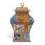 Pot en porcelaine jaune / bleu / mauve 20 po Gypsy