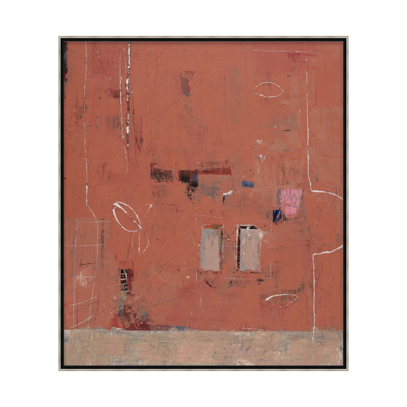 «Neo Terracotta 2» par Studio L57 Affinity - reproduction de cadre flottant sur toile, H 50,25 po x l 43,25 po