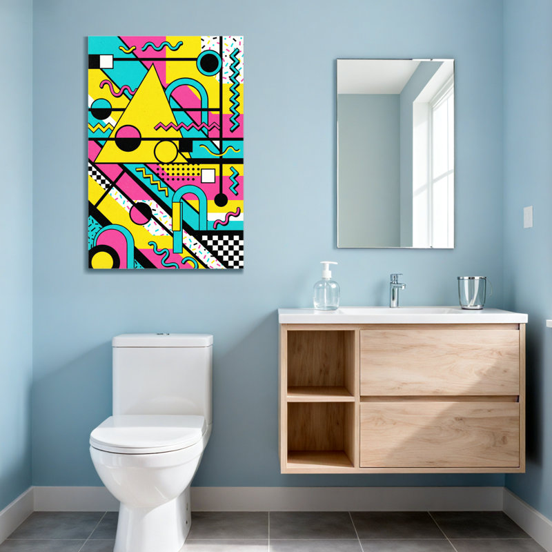 Abstract Colorful Geometric Shapes And Patterns
