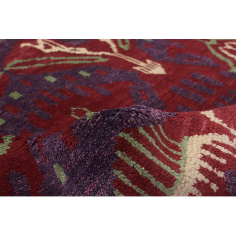 Tapis en laine 10 pi x 11 pi 10 po one-of-kind à la main-noué la 2010 ushak Donahoe