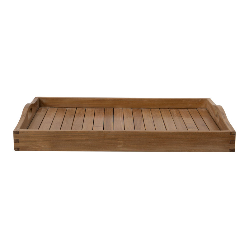Solid Wood Tray, 2.5" H x 23.5" W x 17.75" D