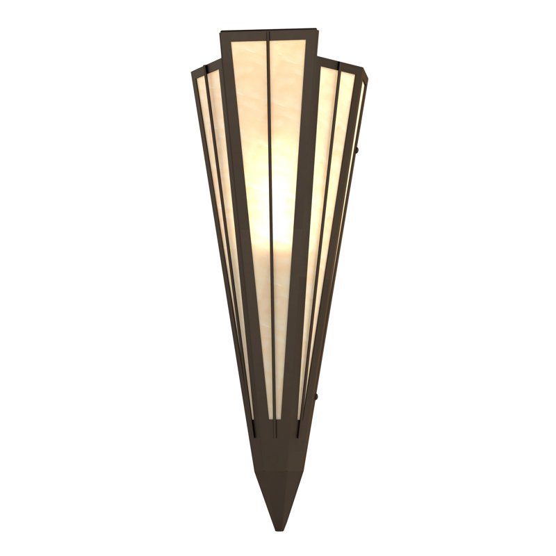 Applique murale encastrée Brum Steel, Bronze huilé, Taupe Sahara