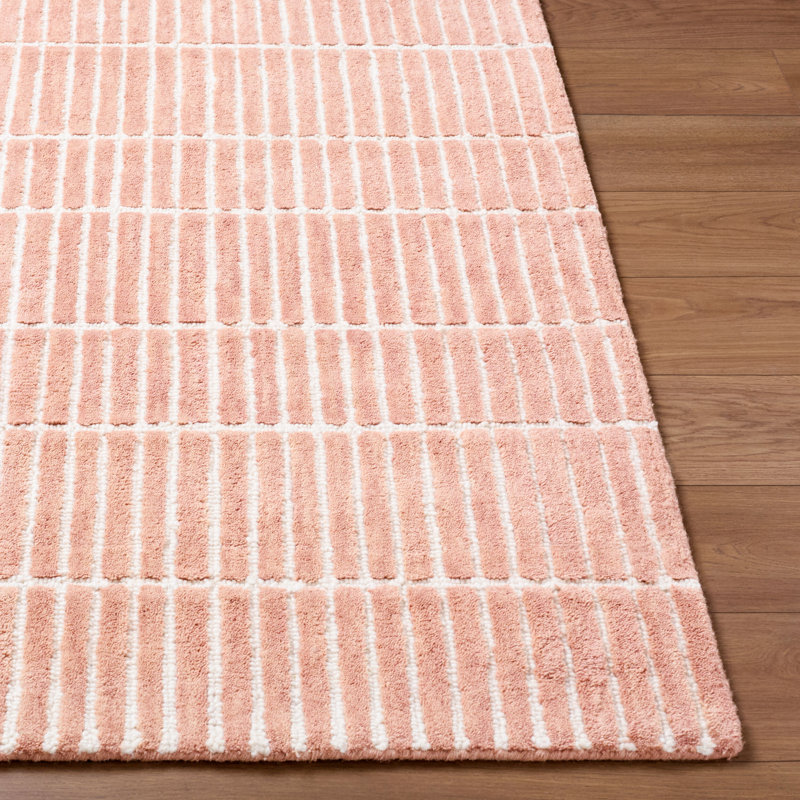 Tapis touffeté à la main Vista, Orange, Rectangle 3' x 10'