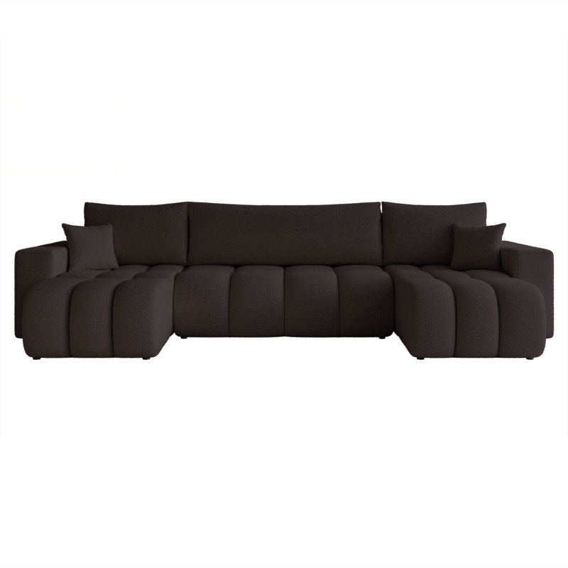 5 Seater Sofa Bed, Black