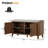39.4" Fluted Shoe Cabinet Storage With Bench, 2-tier Entryway Bench With Adjustable Shelves And Detachable Cushioned Seat-285400825