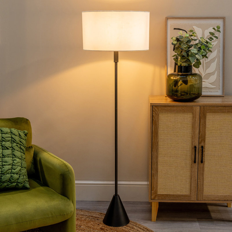 131.5cm Matte Traditional Floor Lamp, White