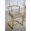 Chaise d'appoint Basic, or vieilli