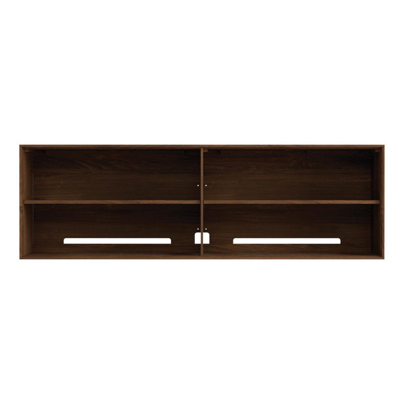 Exeter Media Console, Natural Walnut, 29.88"H x 79.13"L x 19"W