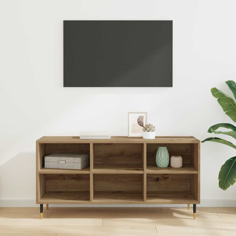 Unfinished TV Stand for TVs up to 48", Artisan Oak