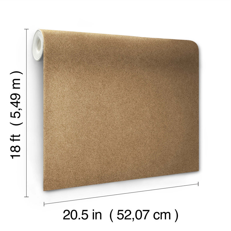 Papier peint adhésif L 18 pi x l 20,5 po RuSuede, Kaki
