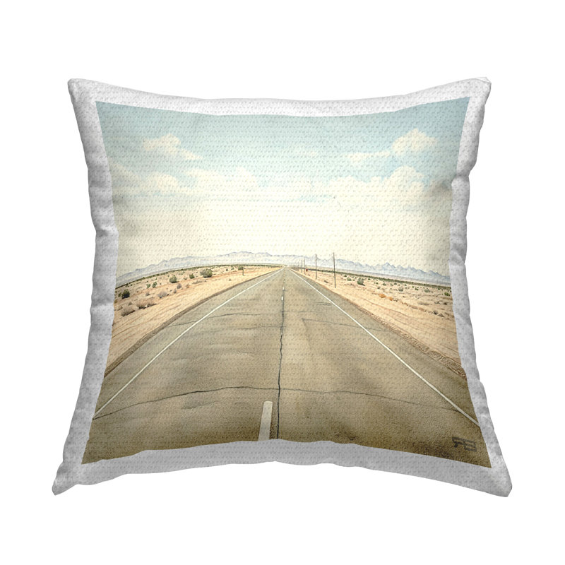 Coussin d'extérieur Desert Freeway Scenery
