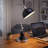 22"H Satin Nickle Good Neck Table Lamp