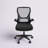 Mclaren Mid Back Mesh Desk Chair Swivel Office Chair with Lumbar Support and Flip-Up Armrest Black