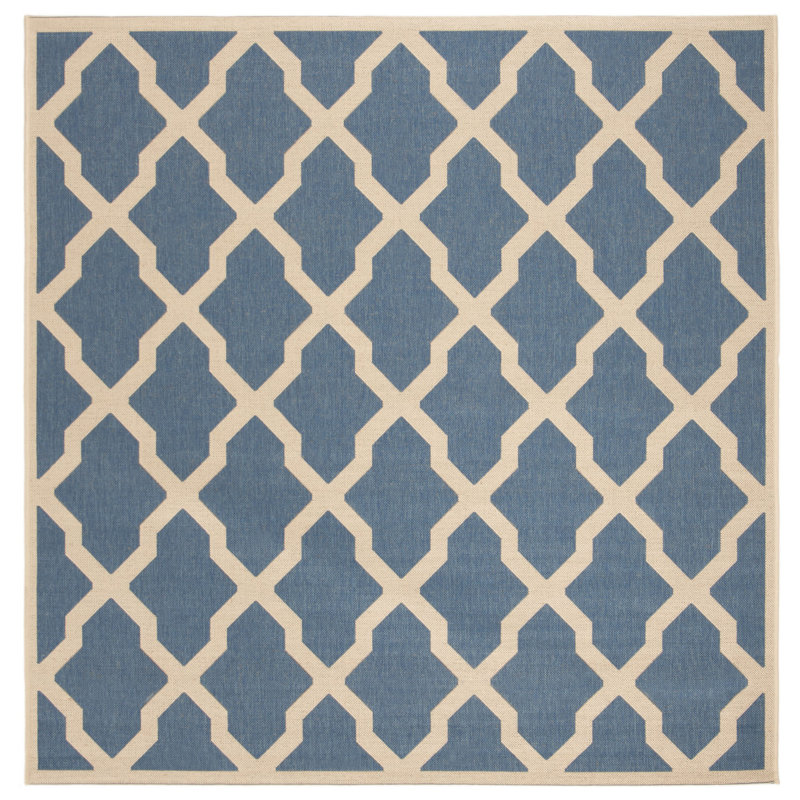 Ferrill 100 Performance Abstract Rug, Square 6'7"