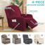 Housse pour fauteuil inclinable à coussins carrés/rectangulaires-1367264842
