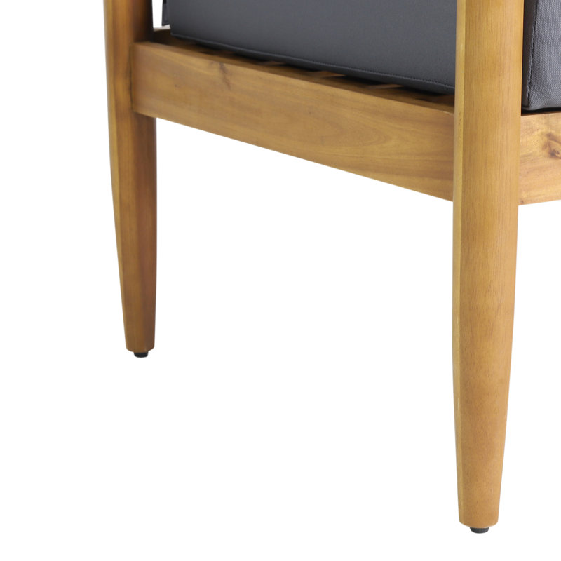 Bois avec une forme contemporaine et coussins de siège d'eau confortables