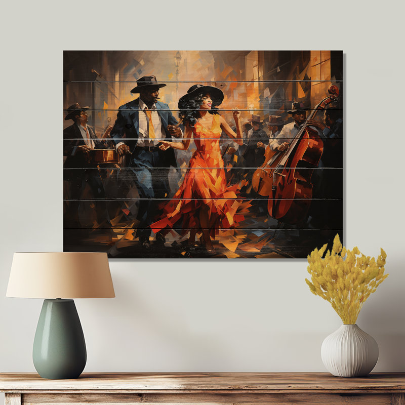 Lukman, art afro-américain II, impression sur bois, H 10 po x l 20 po x P 0,78 po
