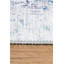 Tapis décoratif rayé gris et bleu-312900175