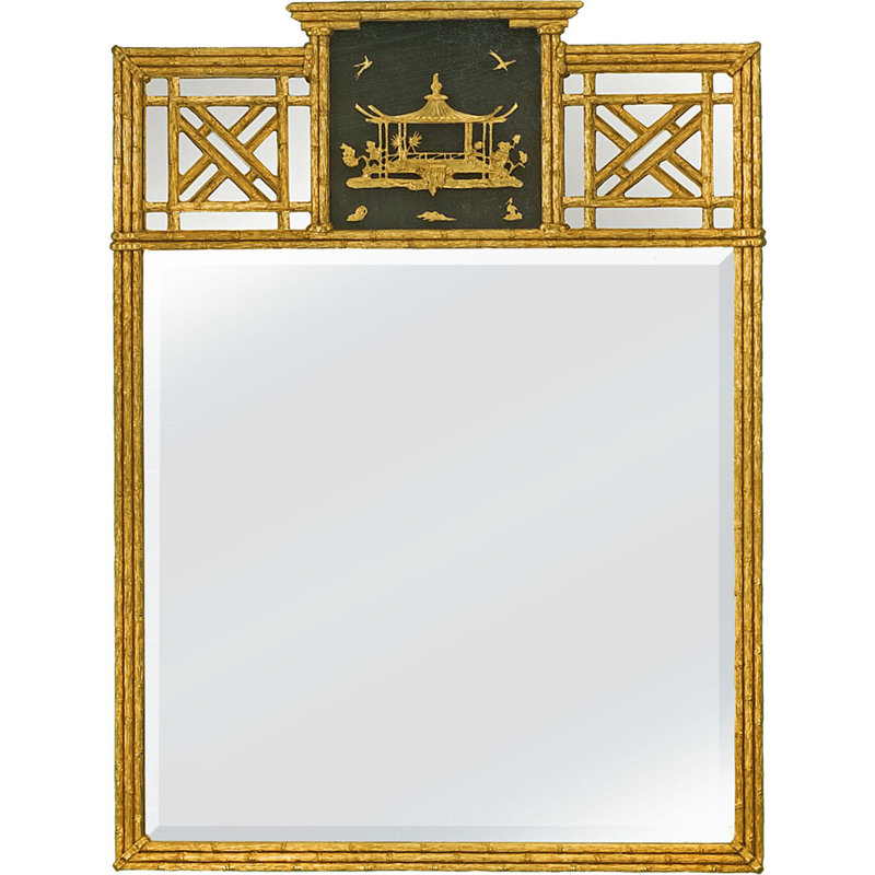 Shun Wo Dynasty Flat Beveled Wall Mirror, 52" x 39" 