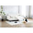 Bedroom Twin Daybed With Squeak- Design And Velvet Covering Size Ribbed Soft Upholstery For Living Room