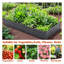 Grand lit de jardin surélevé rectangulaire en métal pour légumes, fleurs et herbes, noir-133406218