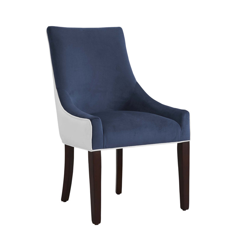 19.5'' H Upholstered Side Chair, Navy