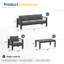 5-Piece  Aluminum Patio Conversation Set-221943150