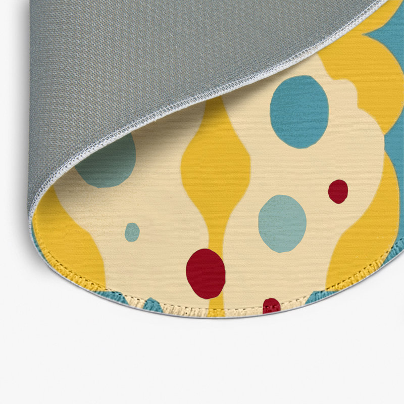 Funky Curl Indoor And Outdoor Area Rug, Round 5'