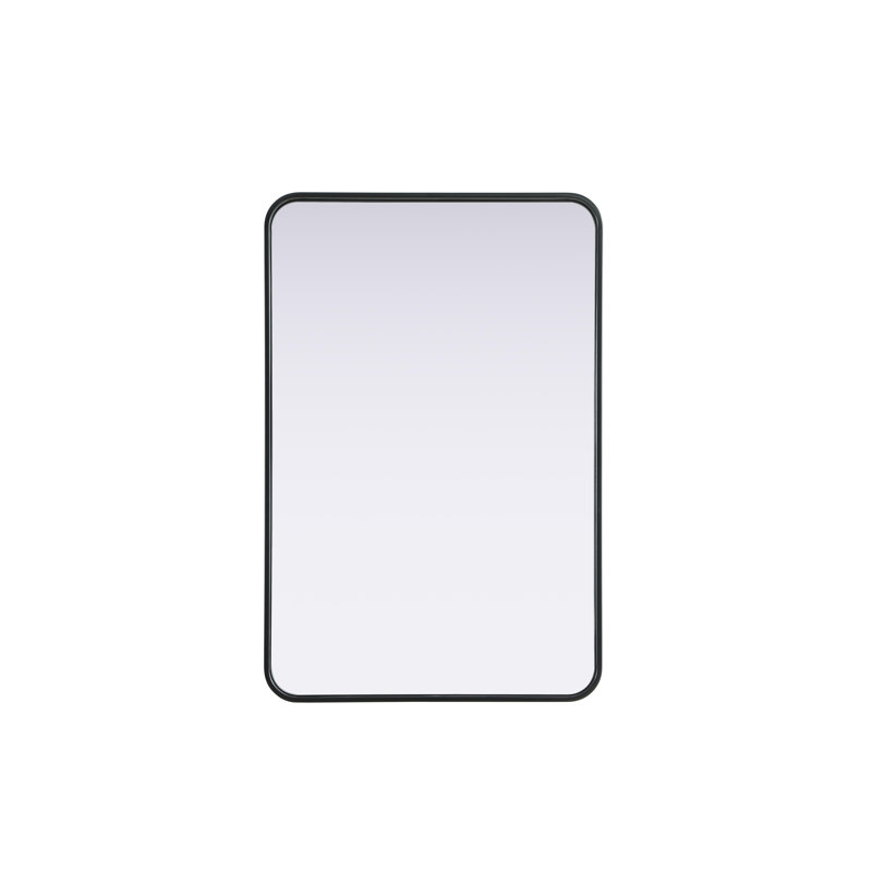 Erath Contour Metal Mirror, 36" x 24", Black