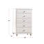 Commode 5 tiroirs en bois blanc-2070320472