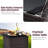 3 Pcs Patio Rattan Furniture Set Cushioned Conversation Set Sofa-865104897