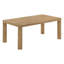 Ensemble de table basse 3 pièces Bryant en chêne clair avec plateau rectangulaire et structure en bois d'hévéa