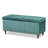 Balig Teal Velvet Fabric Upholstered Storage Bench, 18.7'' H X 41.73'' W X 16.73'' D-1457547239