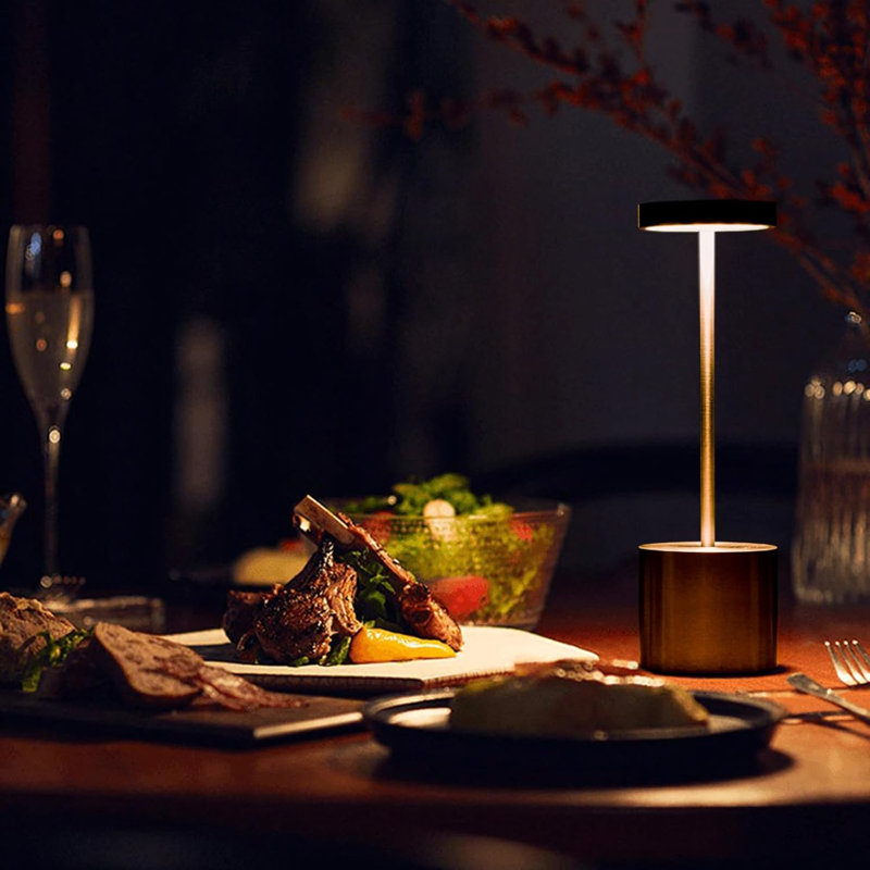 White Cordless Rechargeable LED Outdoor Table Lamp