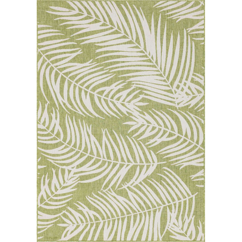Outdoor Kona Area Rug Foliage Color, Rectangle 7' x 10'