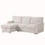 Canapé-lit modulaire Upholstery avec espace de rangement, port USB, 2 porte-gobelets sur les coussins de dossier-118794972