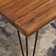 Vikesha Solid Wood Top Metal Base Dining Table