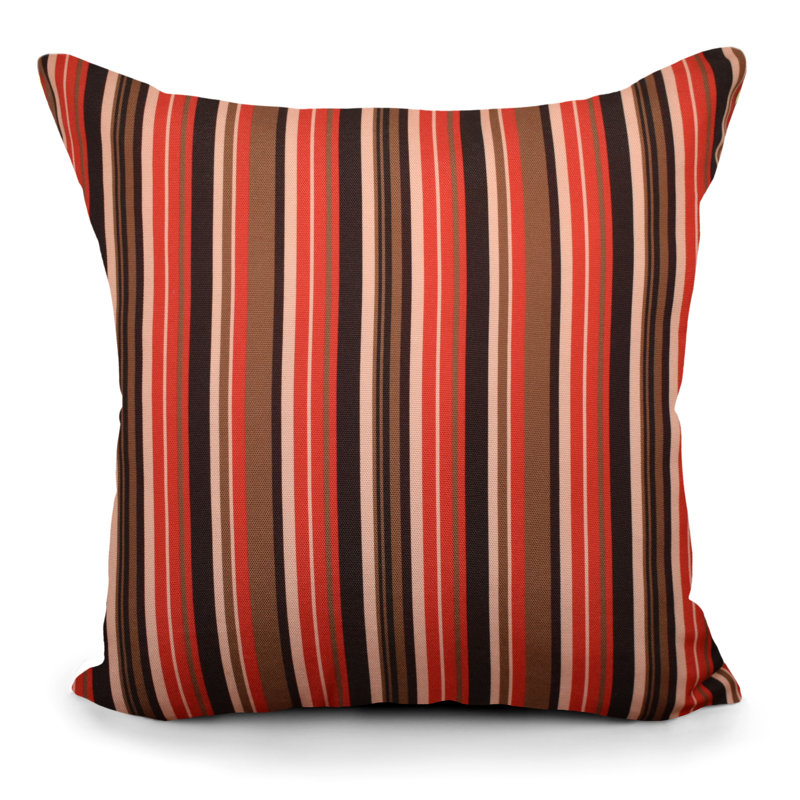 Coussin intérieur/extérieur Floral, Rouge