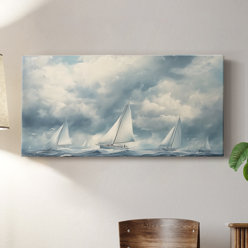 Nautical Series-XCVI- Toile tendue avec châssis - Prêt à accrocher