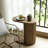 Narrow Fluted C-shaped End Table-1515669009
