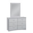 Commode 6 tiroirs avec miroir Fatma