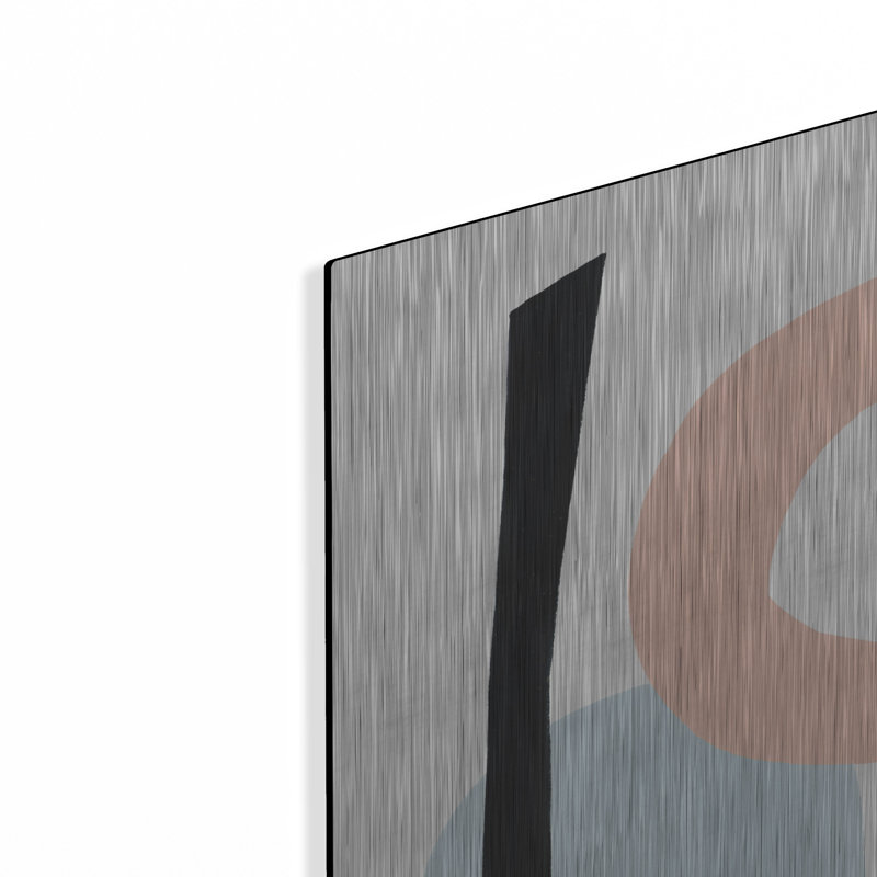 «Informal formation II» par Grace Popp, art mural en verre sur métal, H 24 po x l 24 po